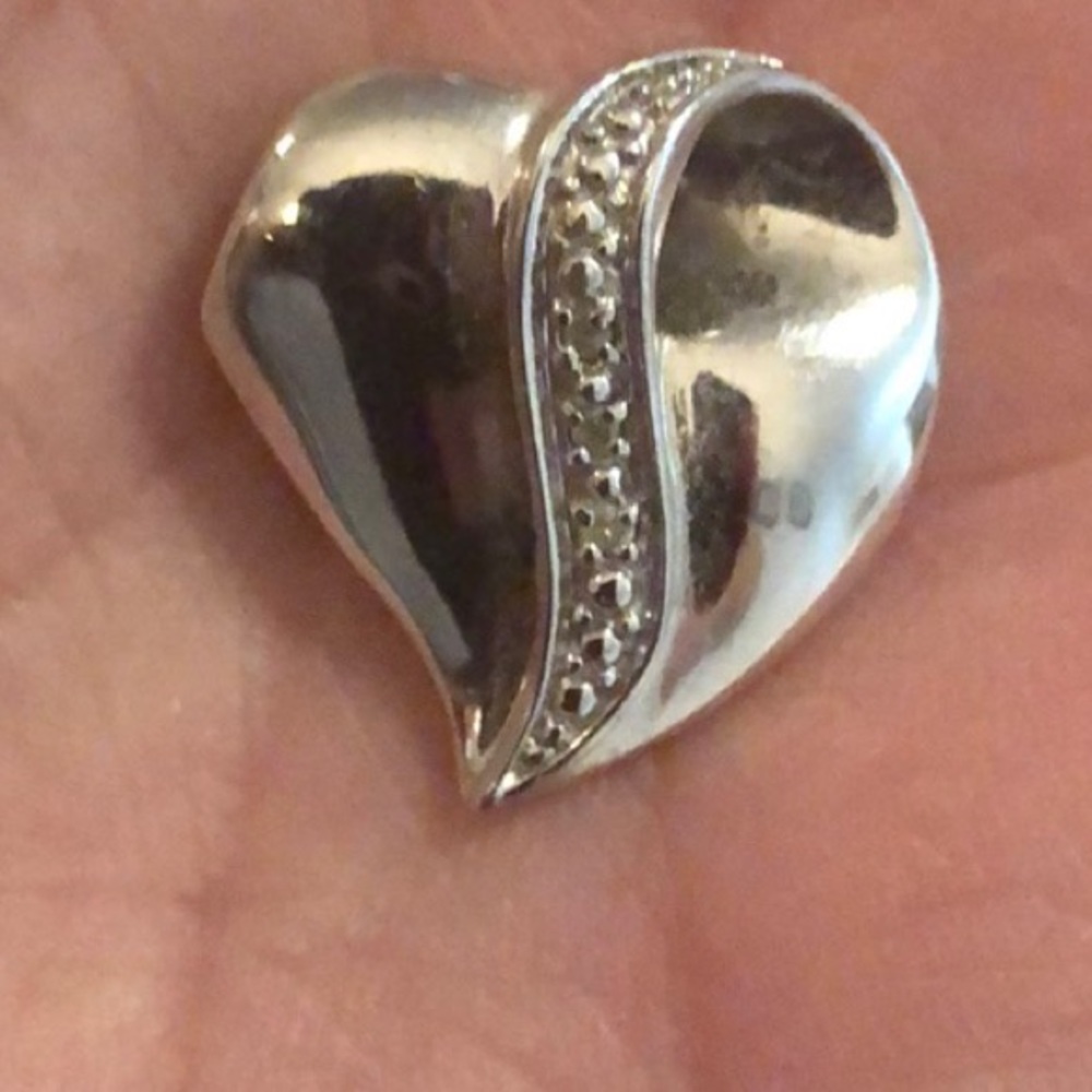 The Bradford Exchange Silver with 3 Diamonds